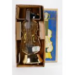 Boxed Mid Century Musical Decanter: in form of Cello