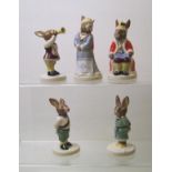 Royal Doulton Bunnykins figures to include: The Royal Family comprising King John DB45, Queen Sophie