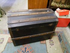 Domed topped travel trunk: