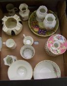 A mixed collection of items to include: Lady Carlyle candlestick, Sandeman ashtray etc.