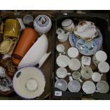 A mixed collection of items to include: Sadler biscuit barrel, Old Country Roses dish, Wedgwood