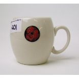 Moorcroft trail barrel mug: with flaminnian rose design