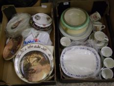 A mixed collection of items to include: Ironstone Biltons dinner ware, Royal Doulton and similar