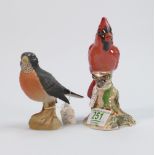 Beswick American Robin 2187: together with red carndinal 927 (2)