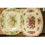 Masons Fruit basket Large Platter: together with Straithmore large floral similar item(2)