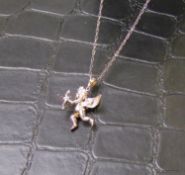 Silver Cupid Necklace: