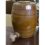 Iron Stone Pottery Barrel: