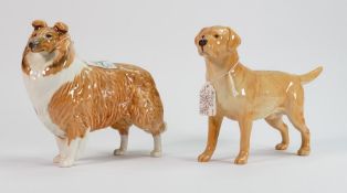 Beswick Collie Lockinvar of Lady Park: together with golden labrador 1548 (2)