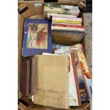 A mixed collection of items to include: early children annuals, story books and reference books