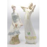 Royal Doulton Reflection figures: Rose Arbour HN3145 & Daybreak HN3107(2)