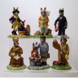 Royal Doulton Bunnykins figures to include: DB367 George Washington (US), DB369 Pilot, DB370 Sailor,