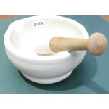 Large Pestle & Mortar: diameter 23cm