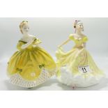 Royal Doulton Seconds Lady Figures: The Last Waltz HN2315 & Ninette HN2379(2)