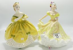 Royal Doulton Seconds Lady Figures: The Last Waltz HN2315 & Ninette HN2379(2)