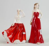 Royal Doulton Pretty Ladies Figures:Gail & Limited Edition Gemma(2)