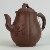 Chinese Yix sing Teapot: with seal Marks, height 14cm