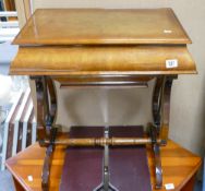 Quality Reproduction French Sewing Table Liar Ended: width 66cm, depth 39cm and height 75cm