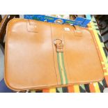 Set of 3 Matching Leather Suitcases: