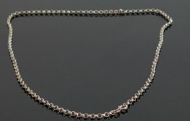 Silver belcher necklace, 9 grams: