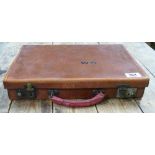 Leather Briefcase With Masonic items: