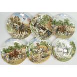 A collection of Wedgwood collectors plates: comprising Shire Horse scenes. (6)