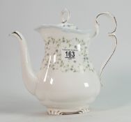 Royal Albert Caroline Patterned Seconds Teapot: height 22cm