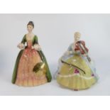 Two Doulton Limited Edition Lady Musician Figures: Cymbals HN2699 (cymbals detatched but