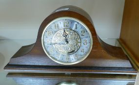 Seiko Westminster Whittington Mahogany Mantle clock: length 44cm
