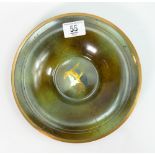 Danish Argentor Painted bronze dish: with images of geese, diameter 22cm