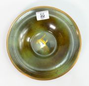 Danish Argentor Painted bronze dish: with images of geese, diameter 22cm