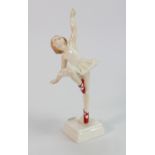 Royal Worcester Ballerina Figure Red Shoes: