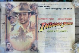 1980's Large Indiana Jones & The Last Crusade Movie Poster