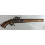 20th century large Dog lock pistol: English Civil War Style.