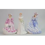 Three Large Leonardo Collection Lady Figures: