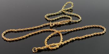 Swarovski gold plated long necklace: length 78cm.