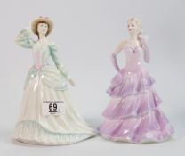 Pottery Lady Figures: Coalport Bolero & Royal Doulton Sophia Baines HN4167(2)