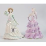 Pottery Lady Figures: Coalport Bolero & Royal Doulton Sophia Baines HN4167(2)