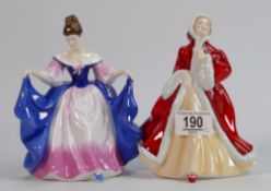 Royal Doulton Pretty Ladies Figures:Rachel & Sara(2)