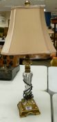 Large Decorative Lampbase: height with shade 67cm