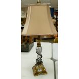 Large Decorative Lampbase: height with shade 67cm