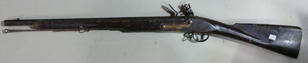 20th century Brownbess Flintlock Carbine: Tower GR crown to lock, ordinance marks to barrel. - Image 3 of 5