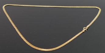 9ct gold necklace, 2.8g: