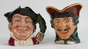 Royal Doulton Large Character Jugs: Dick Turpin & Mine Host D6468(2)