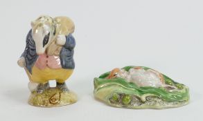Beswick Beatrix Potter Figures to include: Tommy Brock & Timmy Willie Sleeping, both Bp3b(2)