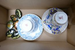 Russian Lomonosov cups and Saucers : together with similar Lacquer Brooches