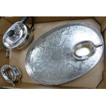 Garrards London Silver Plated Tea Service: