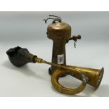 Lucas King Of The Road Electric Brass Car Horn: ( split to rear casing) together with un branded