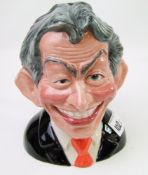 Bairstow Manor / Carlton Ware character jug of Tony Blair: with Alastair Campbell handle, from the