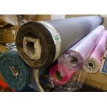 2 rolls of fabric: together with 3 rolls of plastic 'membrane'.