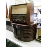 Two GEC branded Wooden Radios: